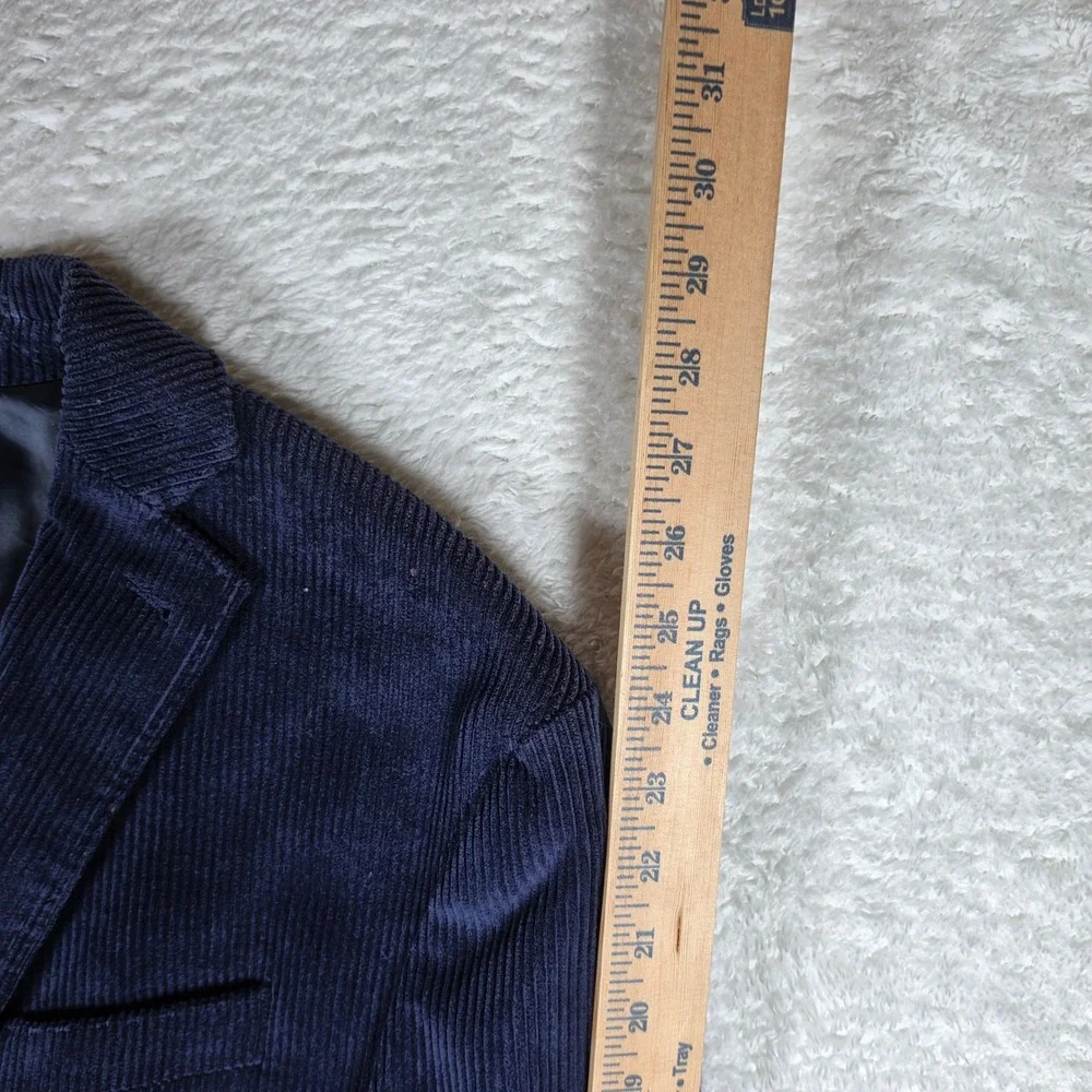 NEW Jos A Bank 1905 Navy Men 42 Regular Spandex Tailored Fit Corduroy 7859 L/S